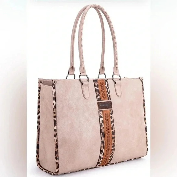 ⭐️ NWT ⭐️ Wrangler Tote Bag for Women Western Purse Multi Pockets Handba…